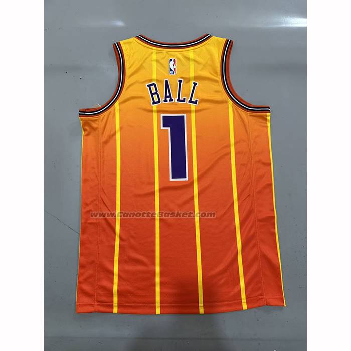 Maglia Charlotte Hornets Lamelo Ball No 1 Citta 2025-26 Arancione